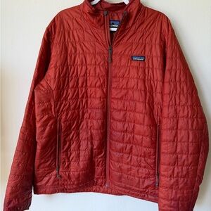 Patagonia Men's Brick Red Puffer Jacket